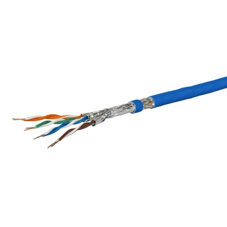 METZ CONNECT do układania Cat 7A S/FTP, MC GC1300 pro22, LSZH, niebieski 100m Pierścień