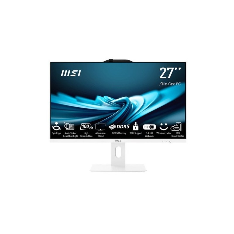 MSI PRO AP272P 14M-1029EU i5-14400 27" IPS LED FHD Non-Touch Anti-Glare 16GB SSD500GB M.2 AX211 WiFi 6E Windows 11 Pro White MSI PRO AP272P 14M-1029EU i5-14400 27" IPS LED FHD Non-Touch Anti-Glare 16GB SSD500GB M.2 AX211 WiFi 6E Windows 11 Pro White