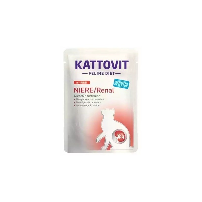 KATTOVIT SASZ NIERE/RENAL Wołowina 85g dla kota