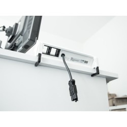 Bachmann DESK 2 Gniazdo stołowe 3-drożne, kolor: Inox