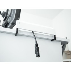 Bachmann DESK 2 Gniazdo stołowe 3-drożne, kolor: Inox
