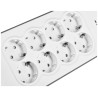 Listwa zasilająca Belkin Power Surge 8-PORT + 2xUSB-A 2.4A 900J 2m Grey/White Schuko