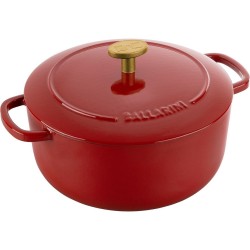 Garnek żeliwny okrągły BALLARINI BELLAMONTE 2.6 ltr, czerwony