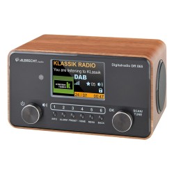 Radio cyfrowe Albrecht DR 865 Senior, drewno