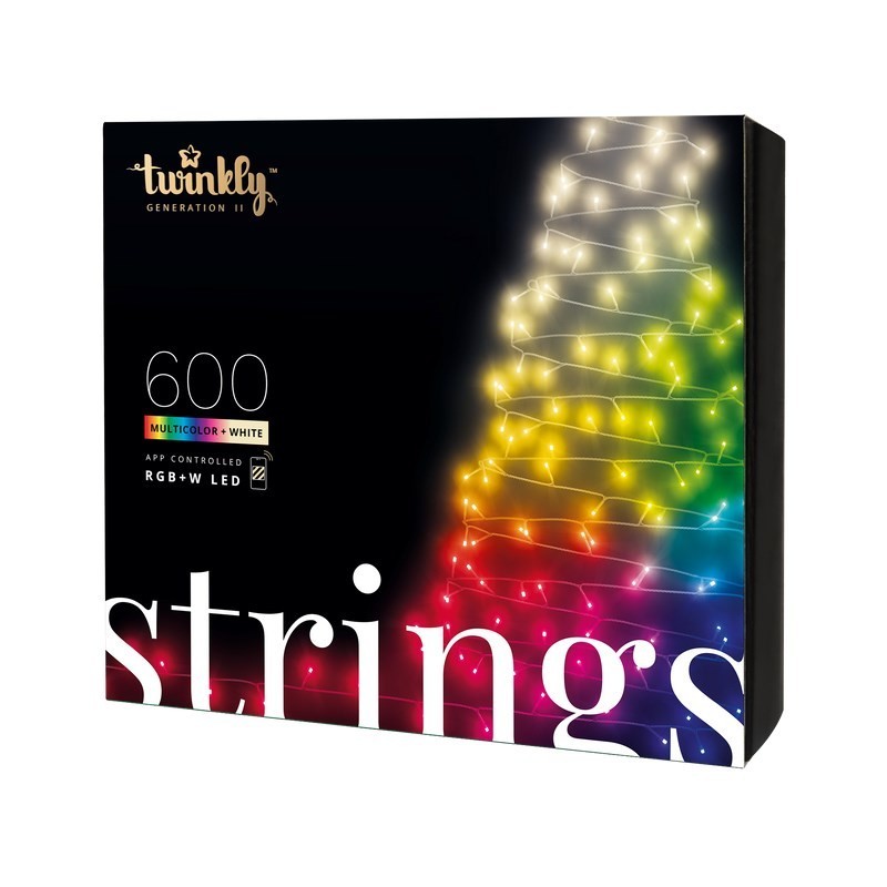Inteligentne lampki choinkowe Twinkly Strings 600 RGBW Inteligentne lampki choinkowe Twinkly Strings 600 RGBW