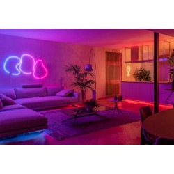 Twinkly Candies – 100 Lampki w kształcie świeczki RGB LEDs, zielony przewód, USB-C