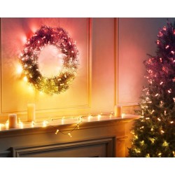 Twinkly Candies – 200 Lampki w kształcie pereł RGB LEDs, zielony przewód, USB-C