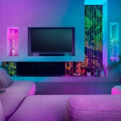 Twinkly Candies – 100 Lampki w kształcie pereł RGB LEDs, przezroczysty przewód, USB-C