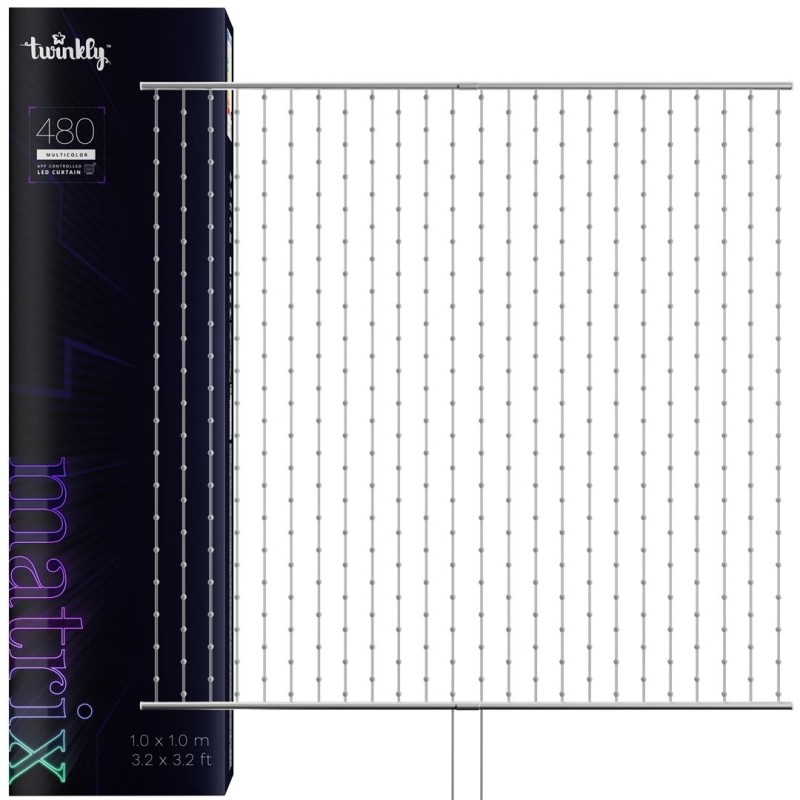 Twinkly Matrix kurtyna świetlna 480 RGB 1x1 m Twinkly Matrix kurtyna świetlna 480 RGB 1x1 m