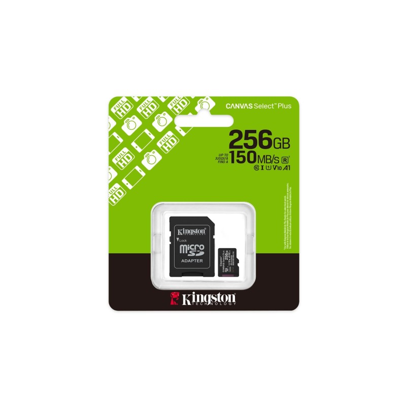 KINGSTON microSDXC 256GB Canvas Select Plus 3 + ADP