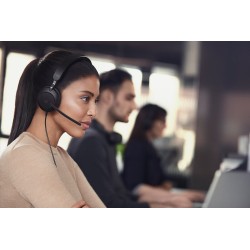 Jabra Evolve2 40 SE Zestaw słuchawkowy Przewodowa Opaska na głowę Połączenia/muzyka USB Type-C / USB Type-A Czarny