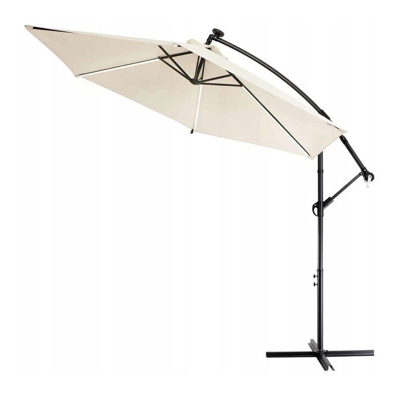 Parasol ogrodowy na wysięgniku 3m duży beżowy