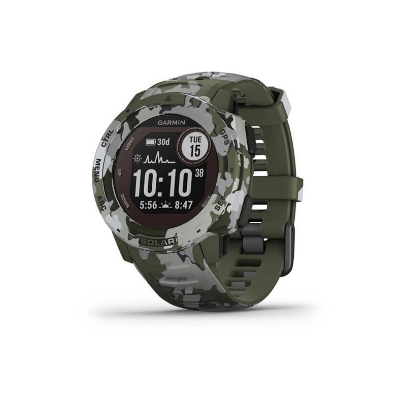 Zegarek Garmin Instinct Solar Camo Zielony (010-02293-06)