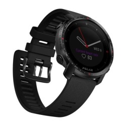 Polar Grit X Pro - Titanium - Zegarek sportowy z paskiem - perforowana skóra - szary - Rozmiar paska: M/L - Wyświetlacz 3 cm