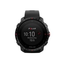 Polar Grit X Pro - Titanium - Zegarek sportowy z paskiem - perforowana skóra - szary - Rozmiar paska: M/L - Wyświetlacz 3 cm