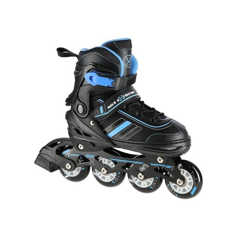 ŁYŻWOROLKI NILS EXTREME NH18191 2W1 CZARNO-NIEBIESKIE ROZM. S (29-33) Z WYMIENNĄ PŁOZĄ HOKEJOWĄ ŁYŻWOROLKI NILS EXTREME NH18191 2W1 CZARNO-NIEBIESKIE ROZM. S (29-33) Z WYMIENNĄ PŁOZĄ HOKEJOWĄ