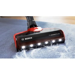 Bosch BBS711ANM okurzacz na kiju/szczotka elektryczna Bez worka 0,3 l Czarny, Czerwony, Stal nierdzewna