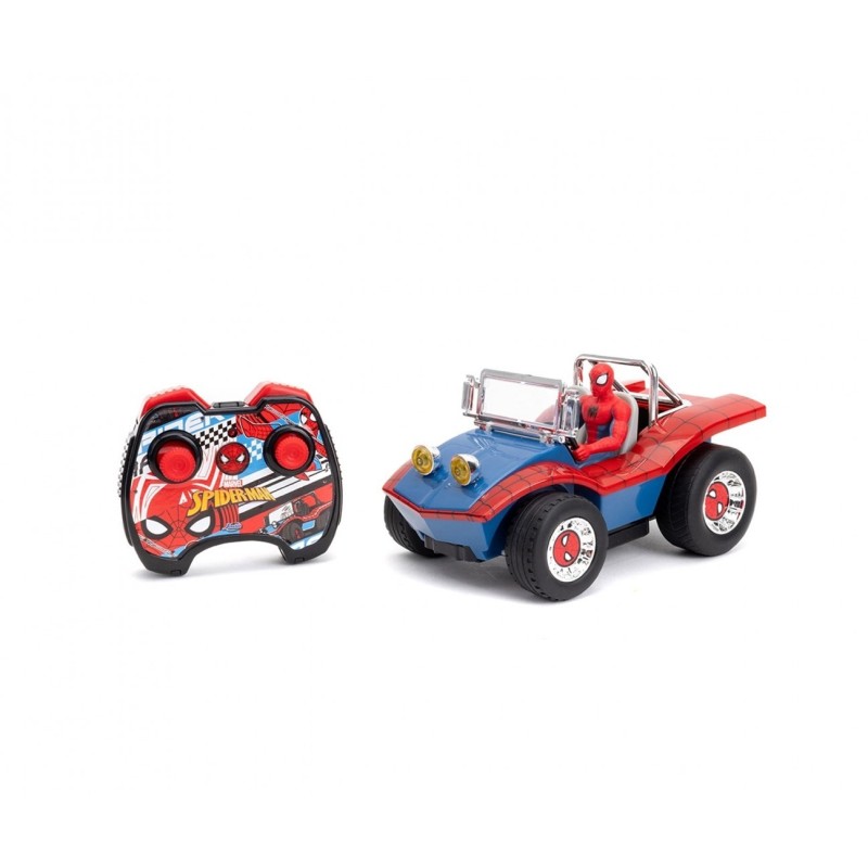 Jada Toys Marvel Spider-Man RC Buggy 1:24 zdalnie sterowany model Silnik elektryczny 1:16 Jada Toys Marvel Spider-Man RC Buggy 1:24 zdalnie sterowany model Silnik elektryczny 1:16