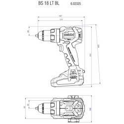 METABO.WKRĘTARKA BS 18 L BL CARCASS /BULK