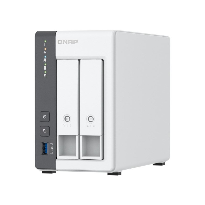Qnap TS-216G, Tower, 2 x 2.5"/3.5" SATA, ARM 2.0GHz Quad core, 4GB, 1 x 2.5GbE + 1 x GbE, External adapter (PSU) Qnap TS-216G, Tower, 2 x 2.5"/3.5" SATA, ARM 2.0GHz Quad core, 4GB, 1 x 2.5GbE + 1 x GbE, External adapter (PSU)