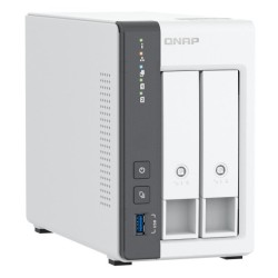 Qnap TS-216G, Tower, 2 x 2.5"/3.5" SATA, ARM 2.0GHz Quad core, 4GB, 1 x 2.5GbE + 1 x GbE, External adapter (PSU)