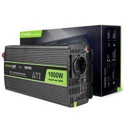 GREEN CELL PRZETWORNICA INV09 12V-230V 1000W/2000W CZYSTA SINUSOIDA