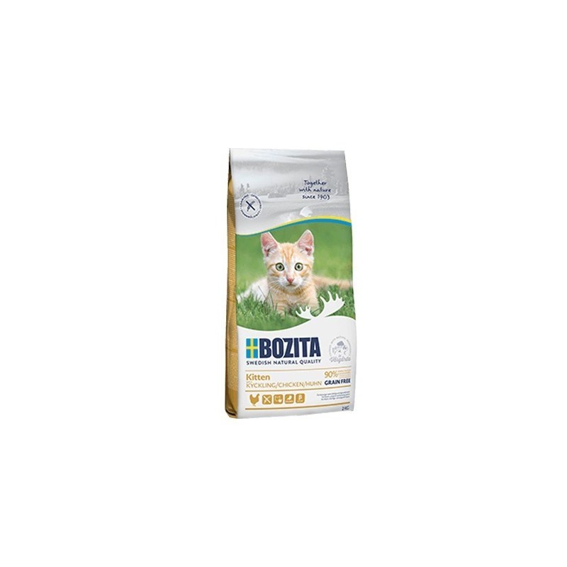 BOZITA Kitten Grain free Chicken - sucha karma dla kociąt - 2kg