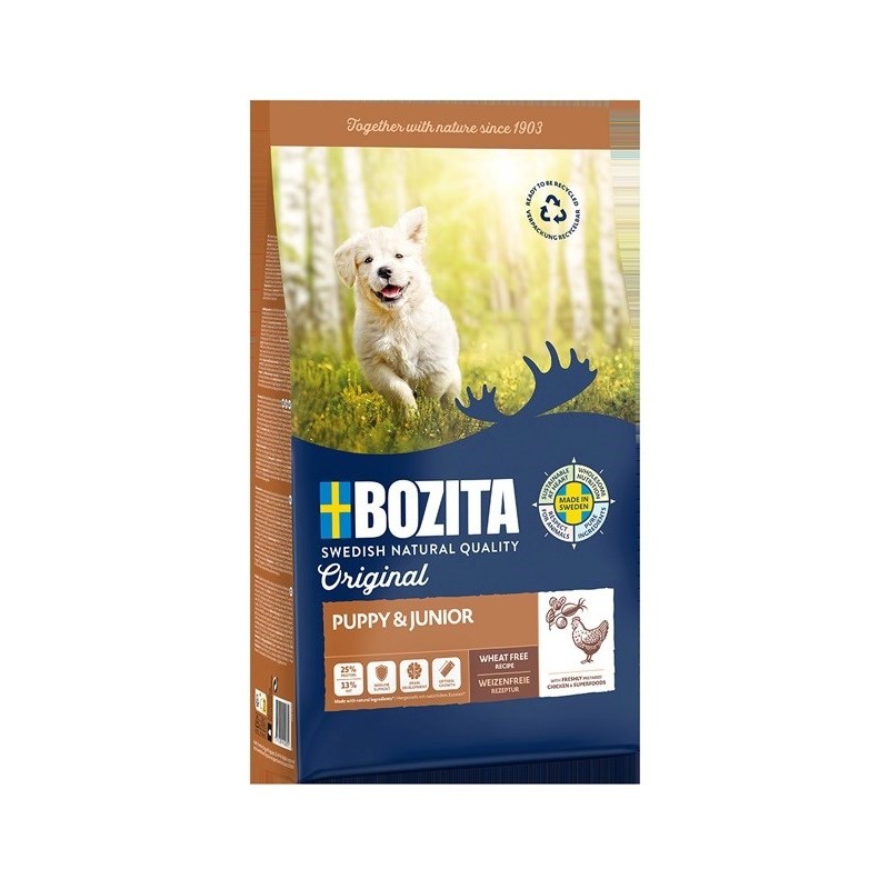 Bozita Original Puppy & Junior Kurczak - sucha karma dla psa - 12 kg