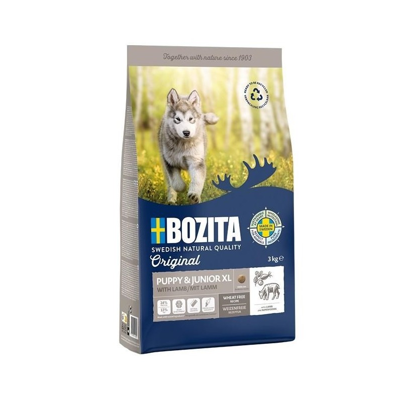 Bozita Original Puppy & Junior XL z Jagnięciną - sucha karma dla psa - 12 kg