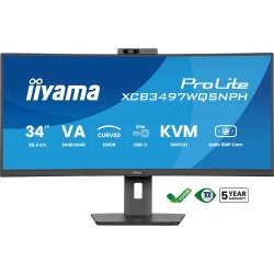 Monitor IIYAMA 86,4cm (34") XCB3497WQSNPH-B1 21:9 HDMI+DP+USB-C Webc