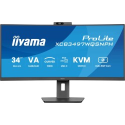 Monitor IIYAMA 86,4cm (34") XCB3497WQSNPH-B1 21:9 HDMI+DP+USB-C Webc
