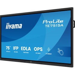 Monitor IIYAMA 189.3cm (75") TE7515A-B1AG 16:9 M-Touch 2xHDMI+2xUSB-C (Speditionsversand)