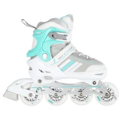 ŁYŻWOROLKI NILS EXTREME NH18191 2W1 BIAŁO-NIEBIESKIE ROZM. L (39-43) Z WYMIENNĄ PŁOZĄ HOKEJOWĄ