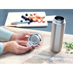 Kubek termiczny Flip 600 ml, srebrny 3272 LEIFHEIT