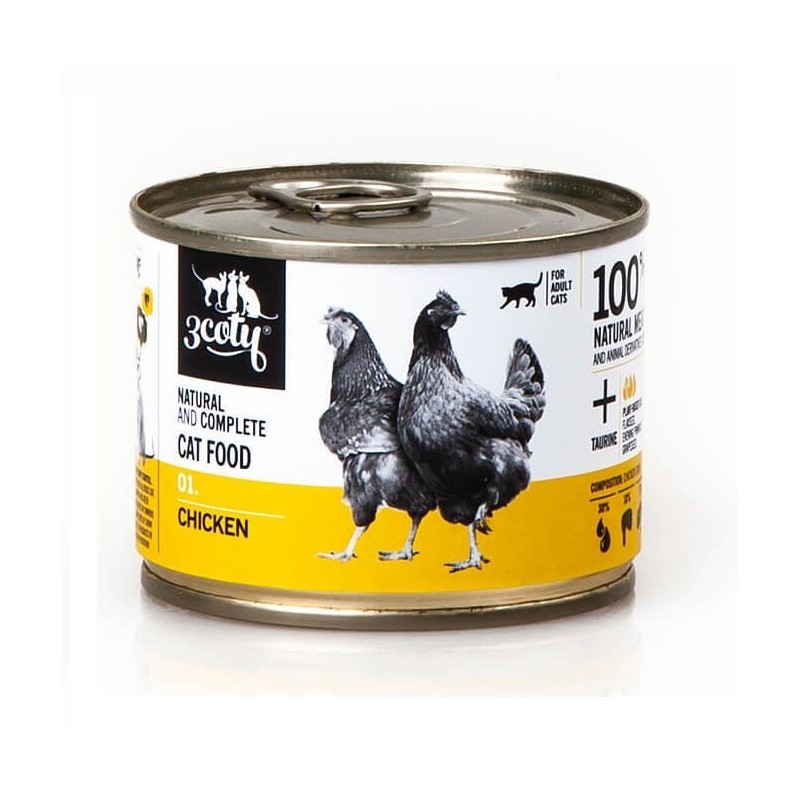 3Coty CHICKEN with hearts for Adult cats 180g 3Coty CHICKEN with hearts for Adult cats 180g