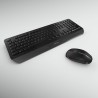 CHERRY JD-7000DE-2 klawiatura Dołączona myszka Dom/Biuro RF Wireless QWERTZ Niemiecki Czarny