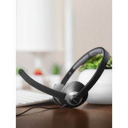 Koss USB Communication Headsets CS300 Przewodowy mikrofon nauszny z redukcją szumów Czarny