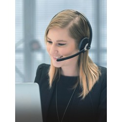 Koss USB Communication Headsets CS300 Przewodowy mikrofon nauszny z redukcją szumów Czarny