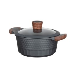 Resto Kitchenware Capella 2,6 l Okrągły Czarny, Drewno