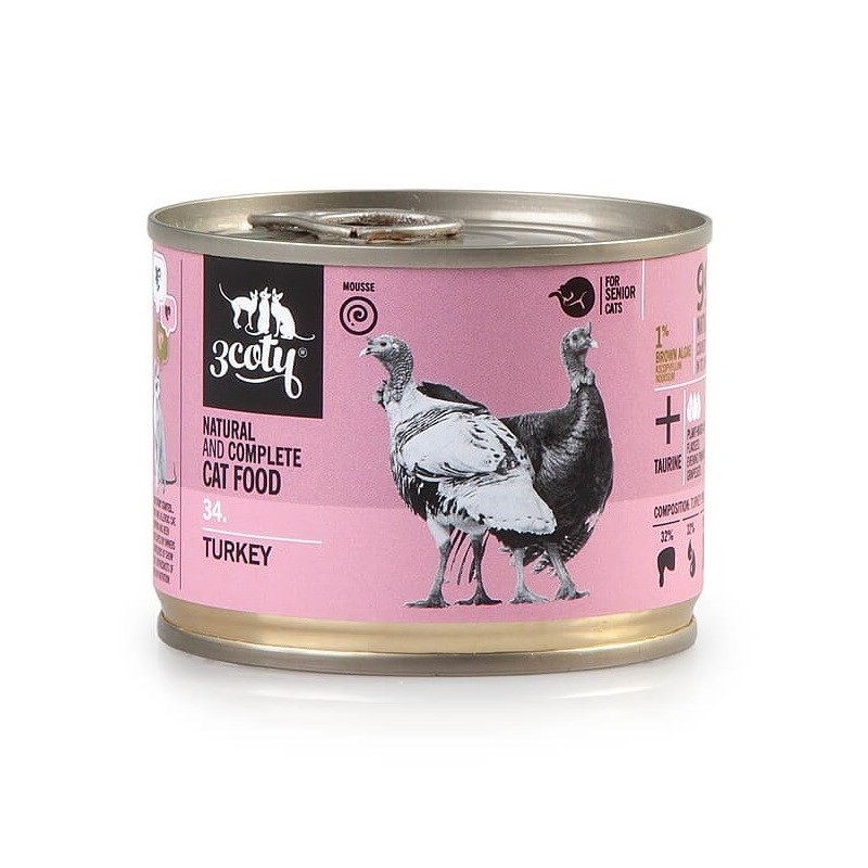 3Coty TURKEY for Senior Cats 180g 3Coty TURKEY for Senior Cats 180g
