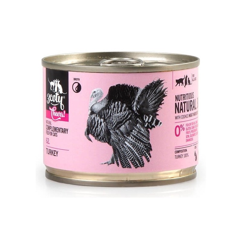 3Coty TURKEY Cheers! Complementary feed cats 160g 3Coty TURKEY Cheers! Complementary feed cats 160g