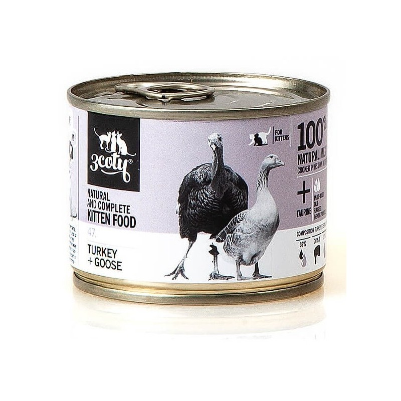 3Coty TURKEY + GOOSE for Kittens 180g