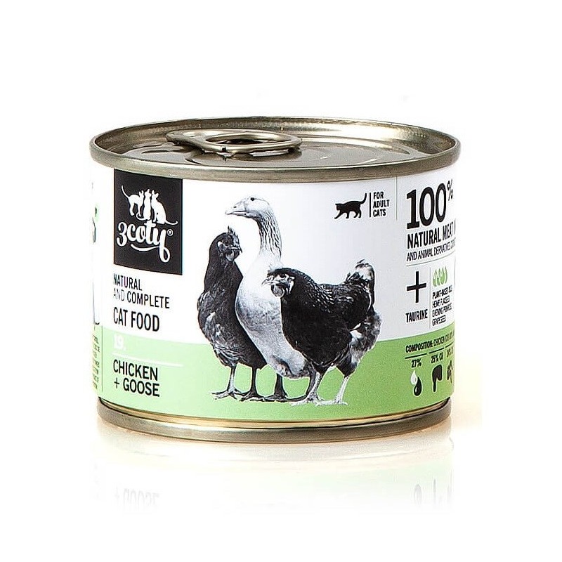 3Coty CHICKEN + GOOSE for Adult cats 180g 3Coty CHICKEN + GOOSE for Adult cats 180g