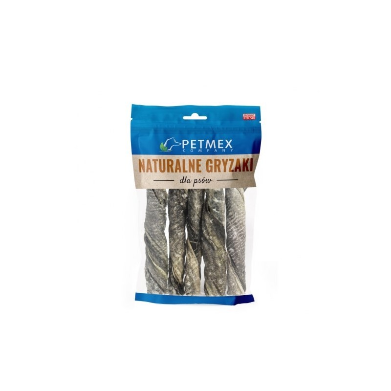 PETMEX Skóra Dorsza twist - Przysmak dla psa - 200g