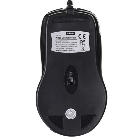 Activejet AMY-083 Mysz przewodowa USB (optyczna 1000 DPI czarna)