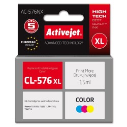 Activejet AC-576NX Tusz (zamiennik Canon CL-576XL Supreme 15 ml kolor: niebieski, żółty, czerwony)