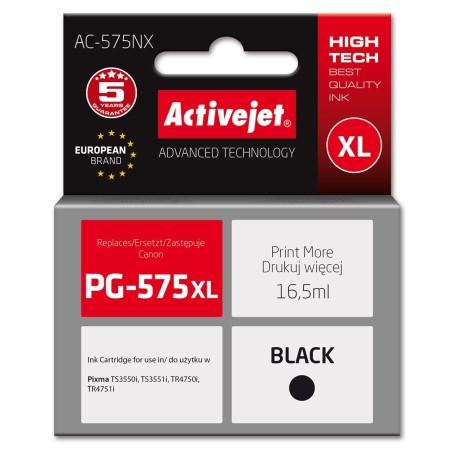 Activejet AC-575NX Tusz (zamiennik Canon PG-575XL Supreme 16,5 ml czarny)