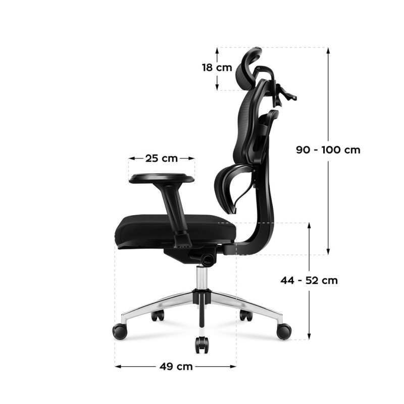 Fotel biurowy MA-Expert 4.9 Black Fotel biurowy MA-Expert 4.9 Black