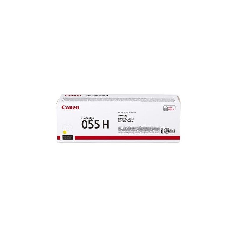 Kaseta z tonerem Canon 055H 1 szt. Oryginalny Żółty