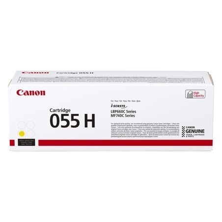 Kaseta z tonerem Canon 055H 1 szt. Oryginalny Żółty